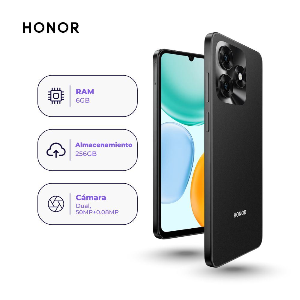 Honor X5c Plus 256GB 6GB Ram Color Negro